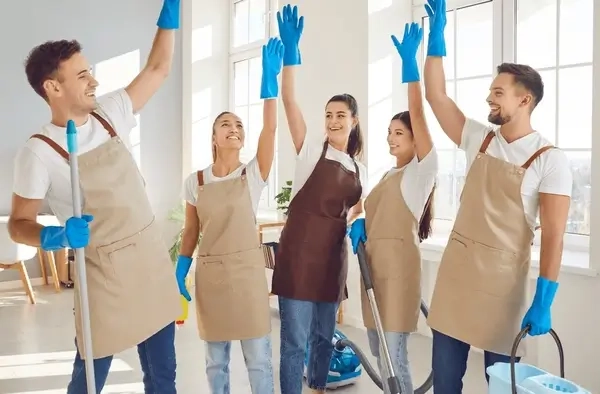 Cleaning service that is engaged in cleaning houses, apartments and commercial premises