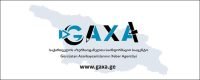 Logo of GAXA.GE with Georgian and Azerbaijani text indicating it is the Georgian-Azerbaijani Information Agency