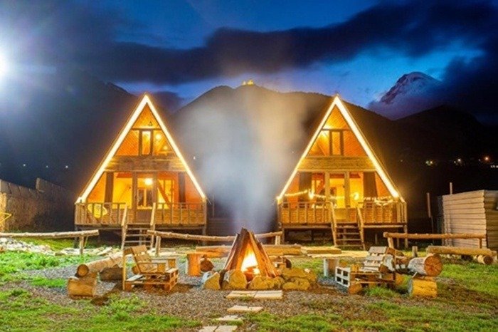 Kazbegi, ideal for friendly gatherings and groups of up to 20 people.