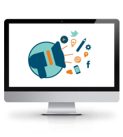 Mobile app development, website creation, marketing services