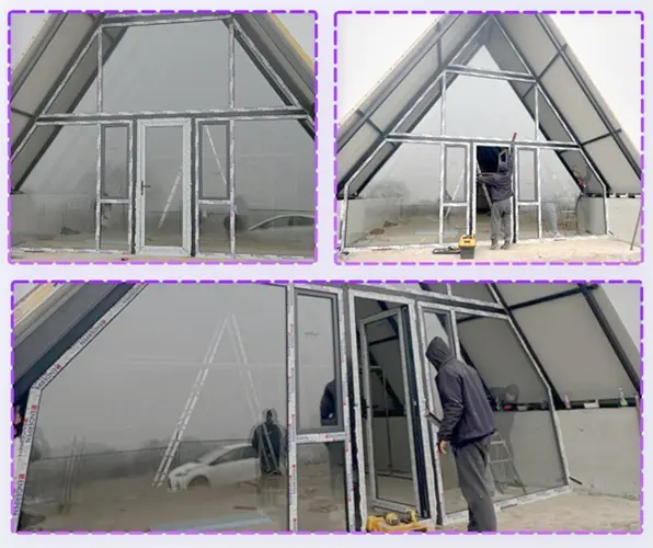 Metal-plastic doors and windows made of high-quality European profile.