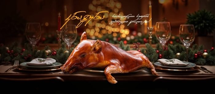 Delicious roasted pig “Nutcracker” with delivery.