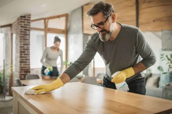 Cleaning service that is engaged in cleaning houses, apartments and commercial premises
